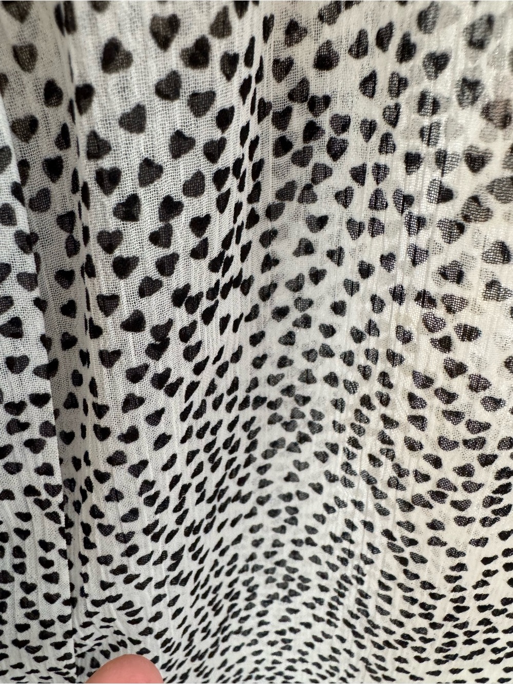 🤑SALE. Hale Bob Heart Speckled Cap-Sleeve V-Neck Blouse - Picture 3 of 8